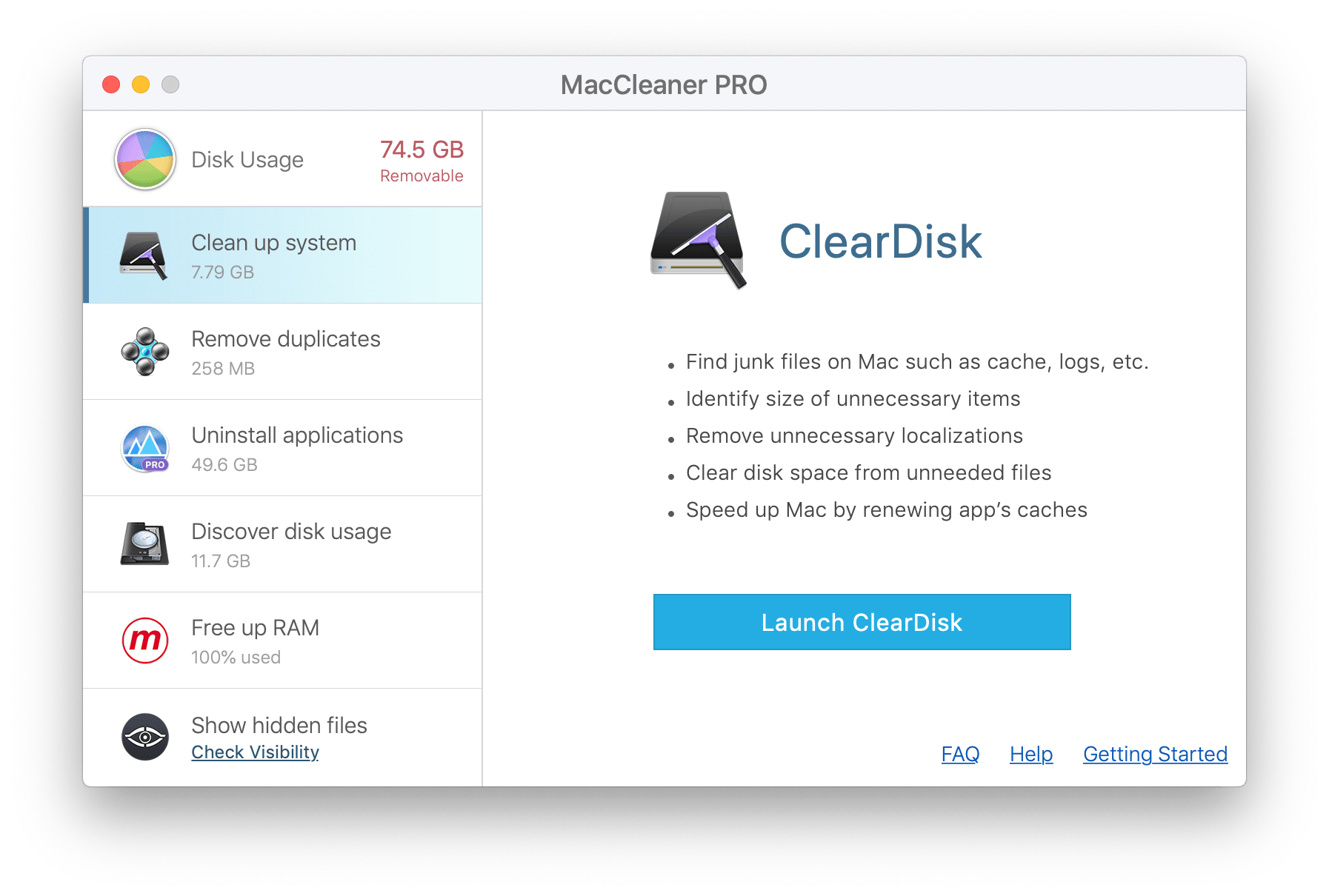 cleaner app for mac free